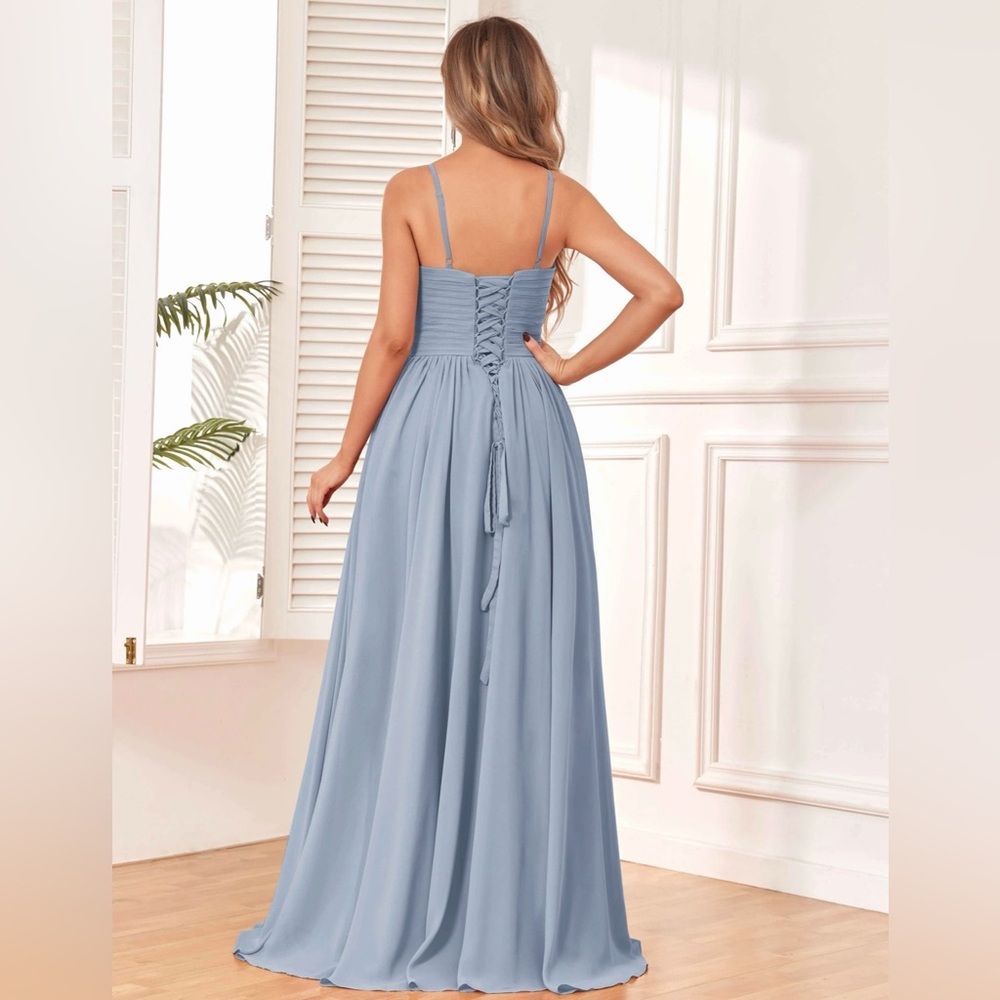 Loyeloy Halter Sleeveless Floor Length Chiffon Dress - Picture 3 of 7